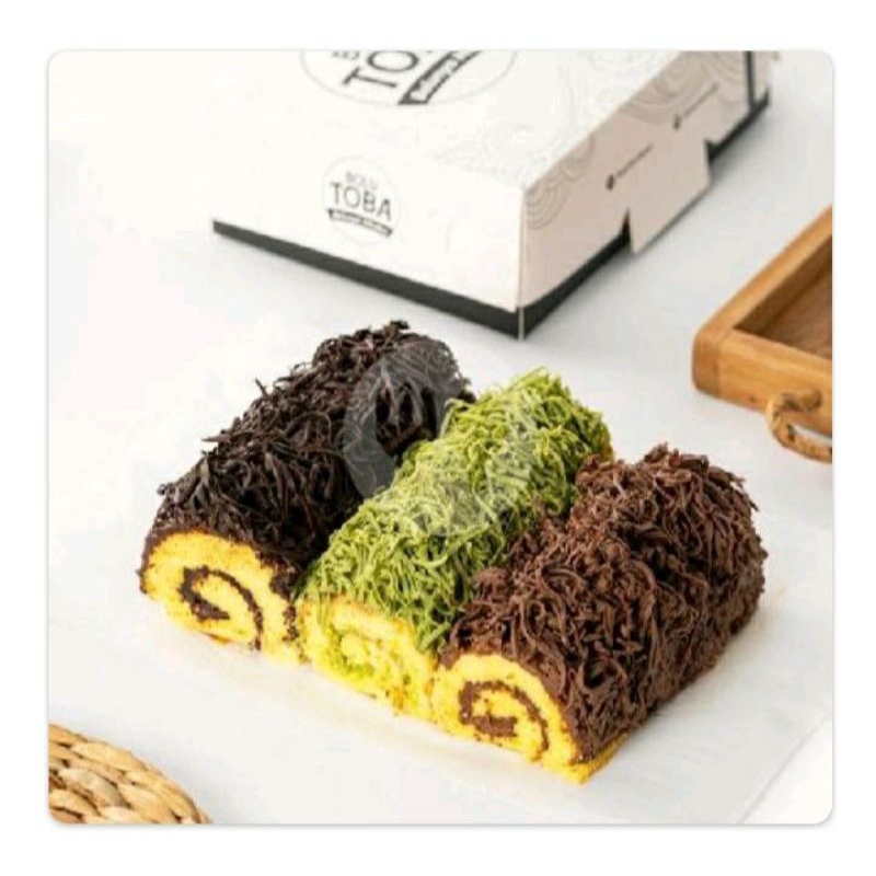 

Bolu Toba Gulung (coklat, greentea, capucino)