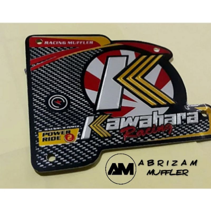 Emblem Kawahara Power Ride Merk Knalpot Racing
