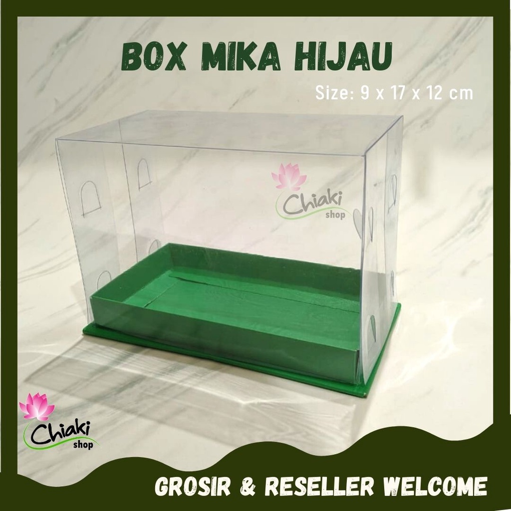 

Box Mika Cupcake isi 2 HIJAU uk 17 x 9 cm Donat Dus Kue Kardus Emas Muffin Cake Pudding Karton Chiaki