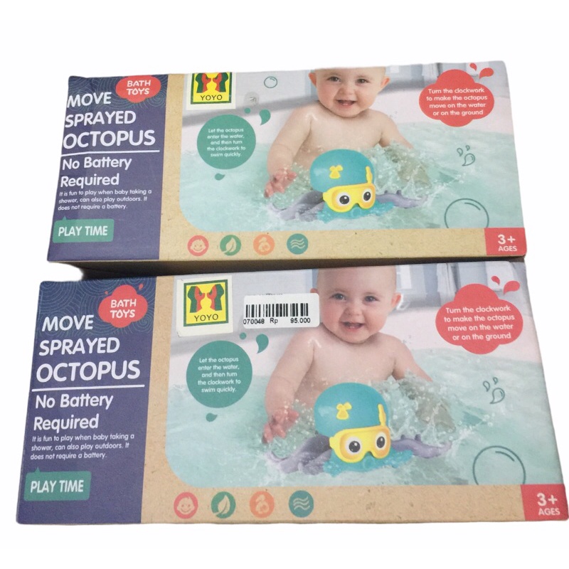 Mainan sprayed octopus