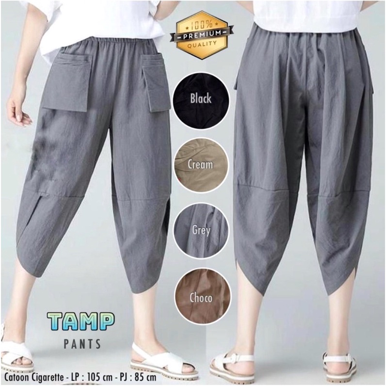 Celana Wanita Bahan Katun Cigarate - tamp pants