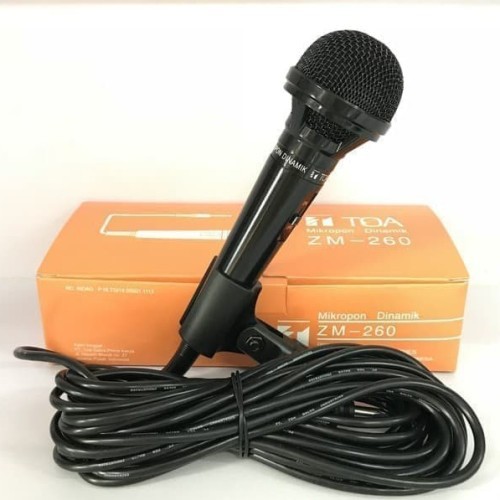 Mic TOA ZM-260 ORIGINAL / Mikrofon Microfon Dinamik TOA FREE KABEL