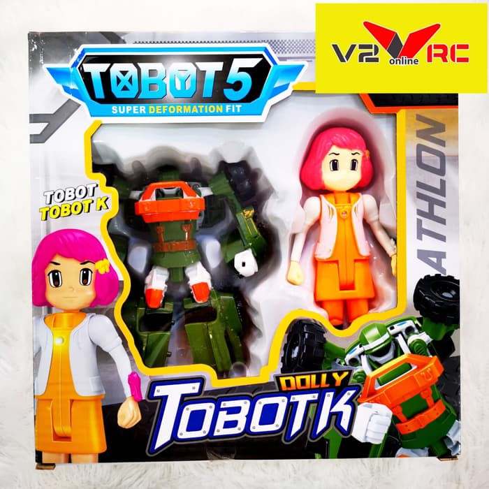 V2C -  Tobot5/Tobot 5 Robot ATHLON Tobot K DollyTwo Modes Transformation