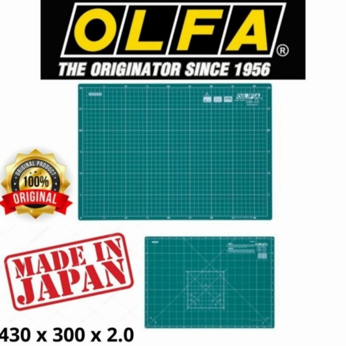

Promo Alas Potong 43X30Cm Cutting Mat Cm-A3 Olfa Bagus