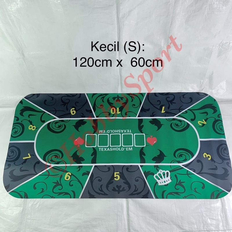 Poker Table Mat Kecil S Texas Holdem Karpet Alas Meja Playmat Cloth Ok