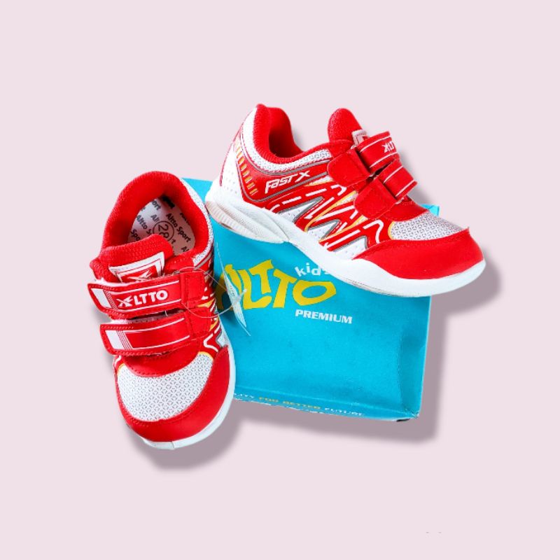 SEPATU ANAK ALTO CEWEK COWOK ATHENA WHITE-RED