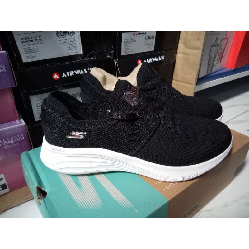 ORI Sale 70% Skechers YOU slip on 132018/BKW hitam
