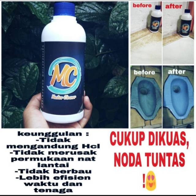 Master Clean pembersih porselen, penghilang kerak, penghilang cemong
