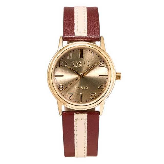 JAM TANGAN WANITA CASUAL KUNING EMAS BELLE WPU1010M4 ORIGINAL SOPHIE PARIS