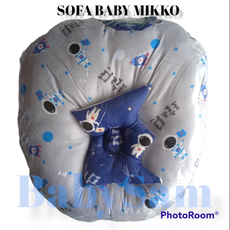 Sofa Bayi Merk Mikko || Sofa Bayi Premium SABUK PENGAMAN Multifungsi FREE Bantal