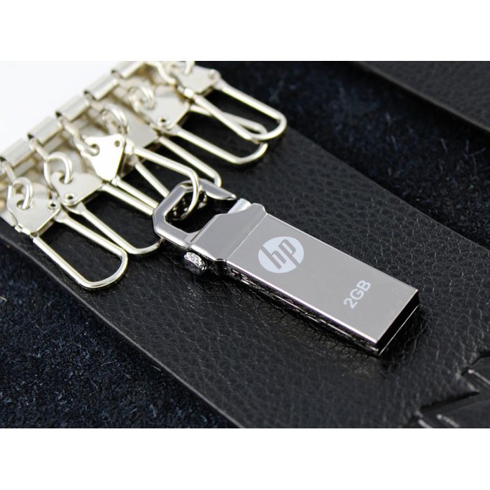 TBI Hook Flash Drive Metalic DIsk HP 8gb v250w Ori USB 2.0 Gantungan**