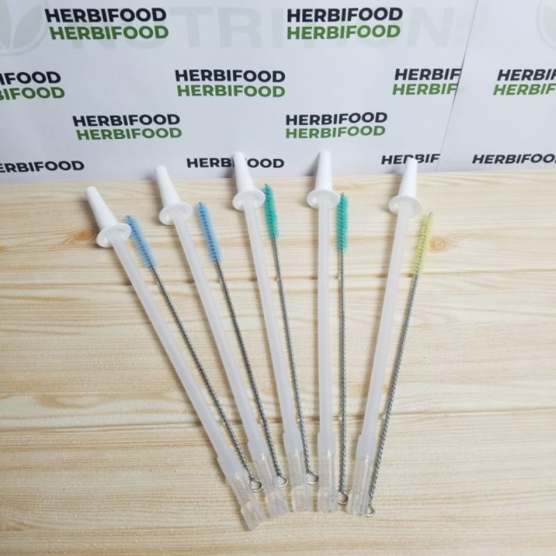 Sedotan botol minum Original + Sikat Kawat Pipet ukuran 1 liter 2 liter dan 3 liter