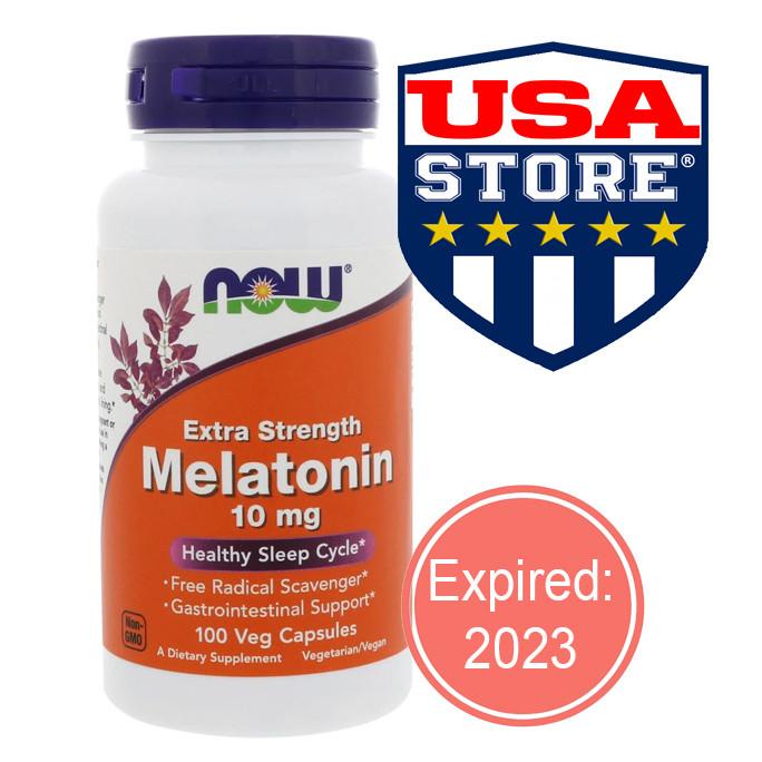 Now Melatonin 3mg 10mg liquid 3 10 mg cair insomnia tidur foods food - 10mg 100vegcaps Lc