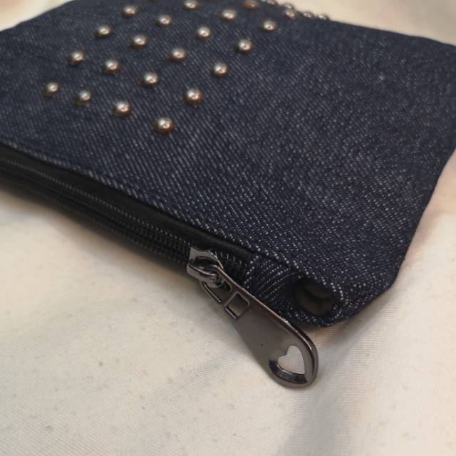 SMALL POUCH WALLET STUDD CLUTCH WALLET/tas selempang cewek import jeans