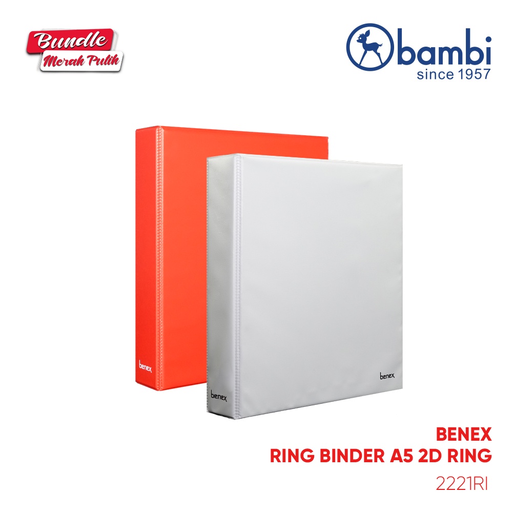 

Benex Ring Binder A5 2 Ring Type D Edisi Kemerdekaan All Color Small Size 20 mm Original
