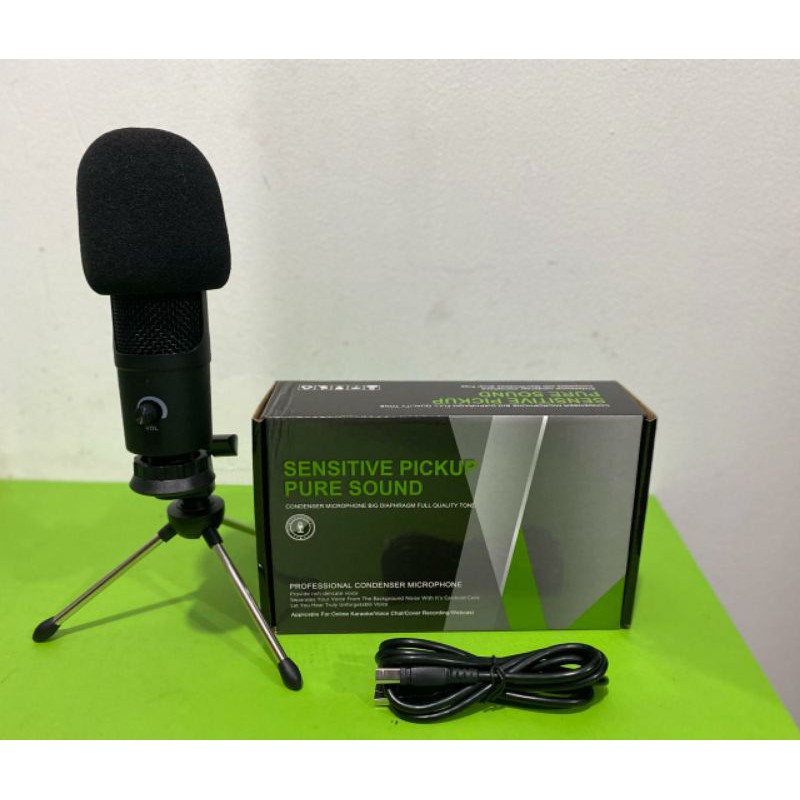 Microphone USB Professional Condenser with Mini Tripod for PC Computer