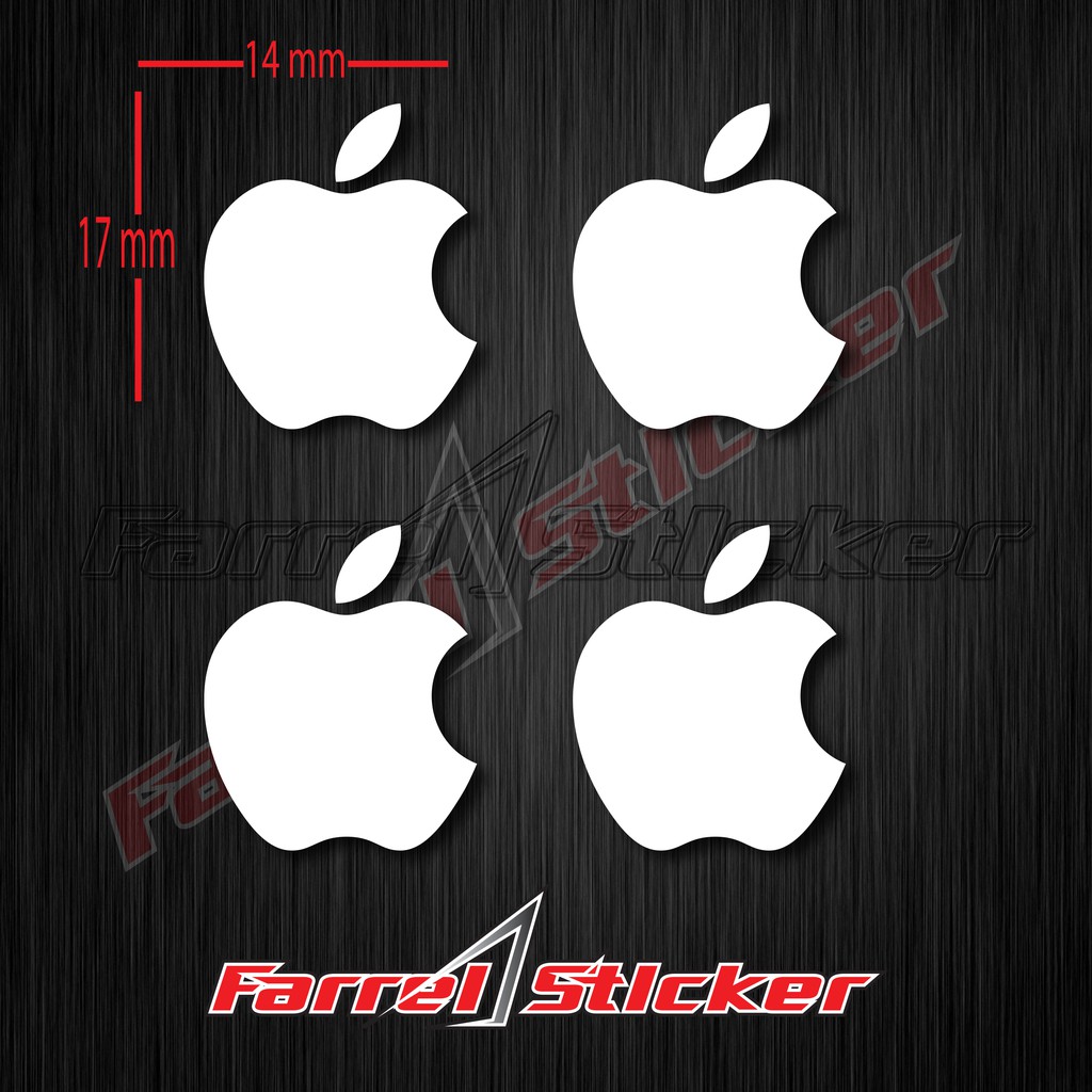 stiker apple sticker iphone mini