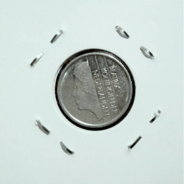 Koin Beatrix 25 cent Nederland 1988