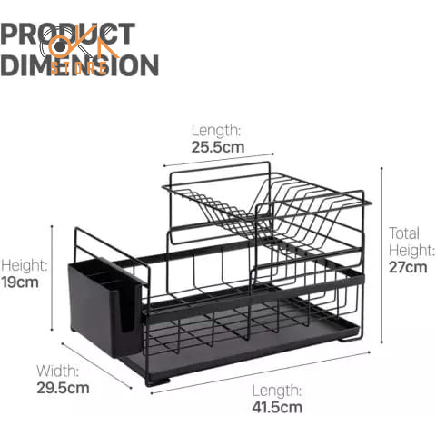 OKK Rak Dapur Piring Style Minimalis Rak Wastafel Rak Piring dan Peralatan Dapur Kokoh Kuat