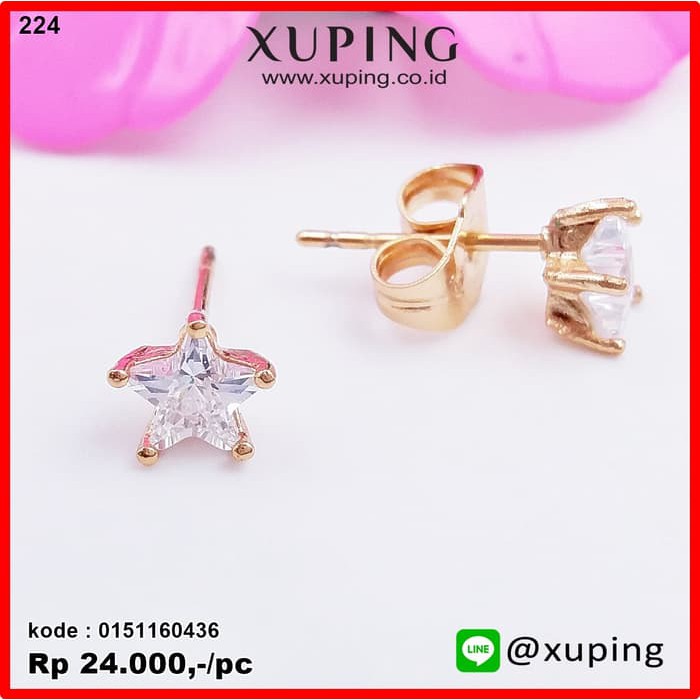 XUPING ANTING TUSUK EMAS MATA BINTANG 0151160436