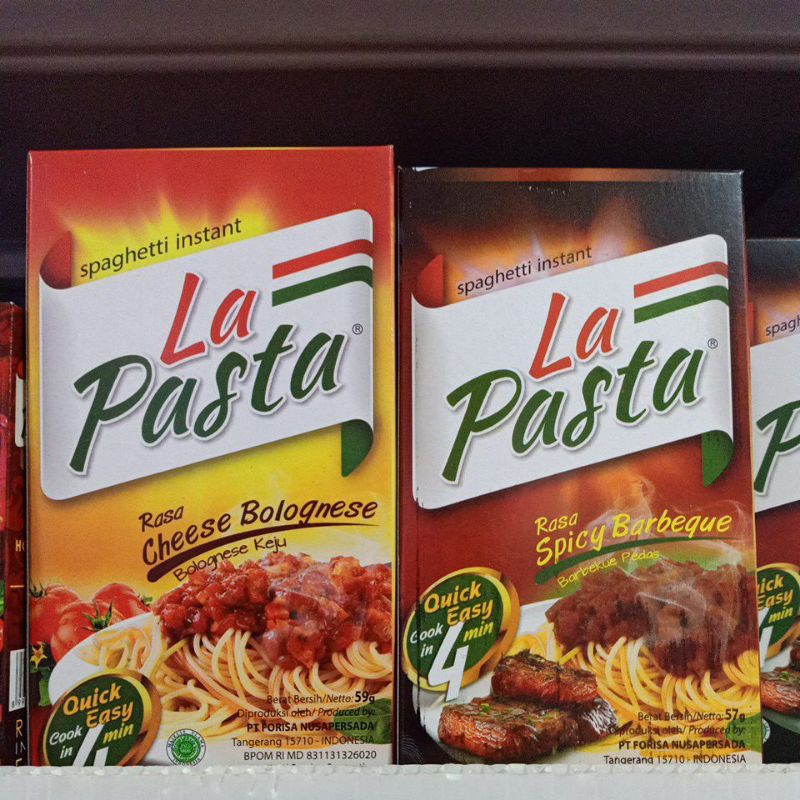 

La Pasta Cheese Bolognise/ La Pasta Spicy Bbq