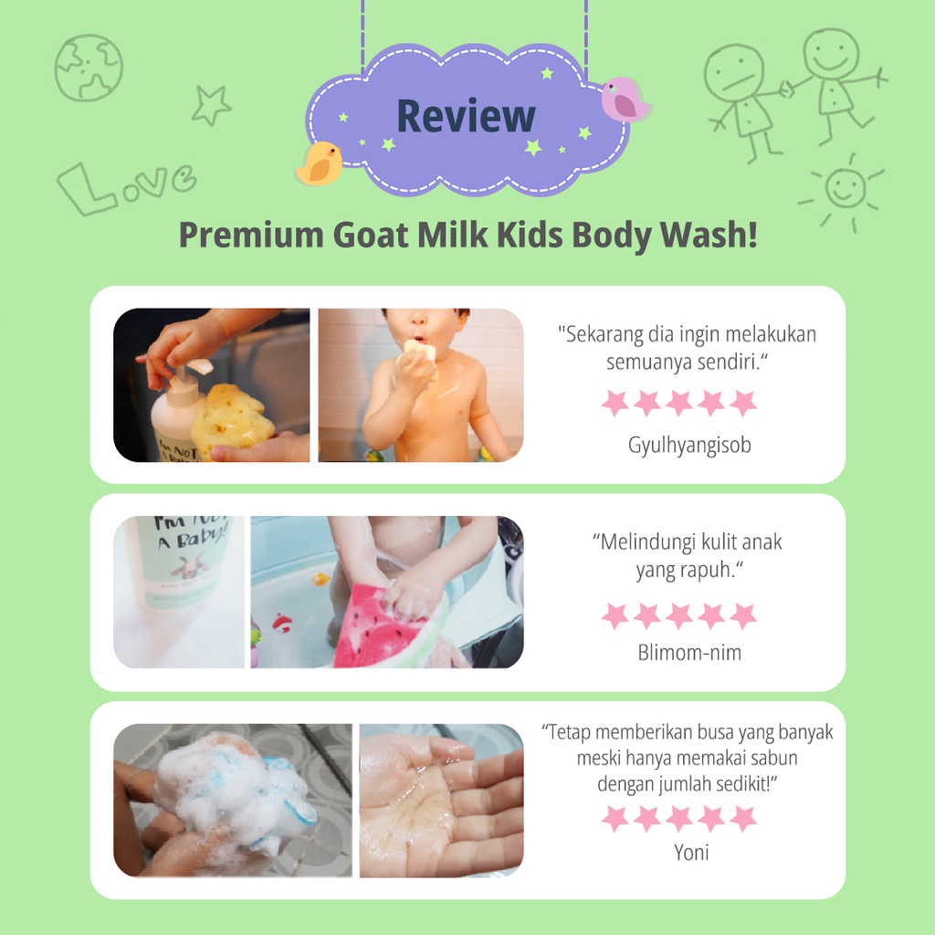 I’m NOT A Baby - Kids Body Wash with Goat Milk 500ml