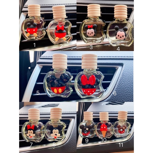 PARFUM KLIP BOTOL jepit AC pewangi mobil airfreshener Mickey