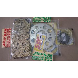 gear set sss supra fit new  revo  rantai mas 415 Terlaris