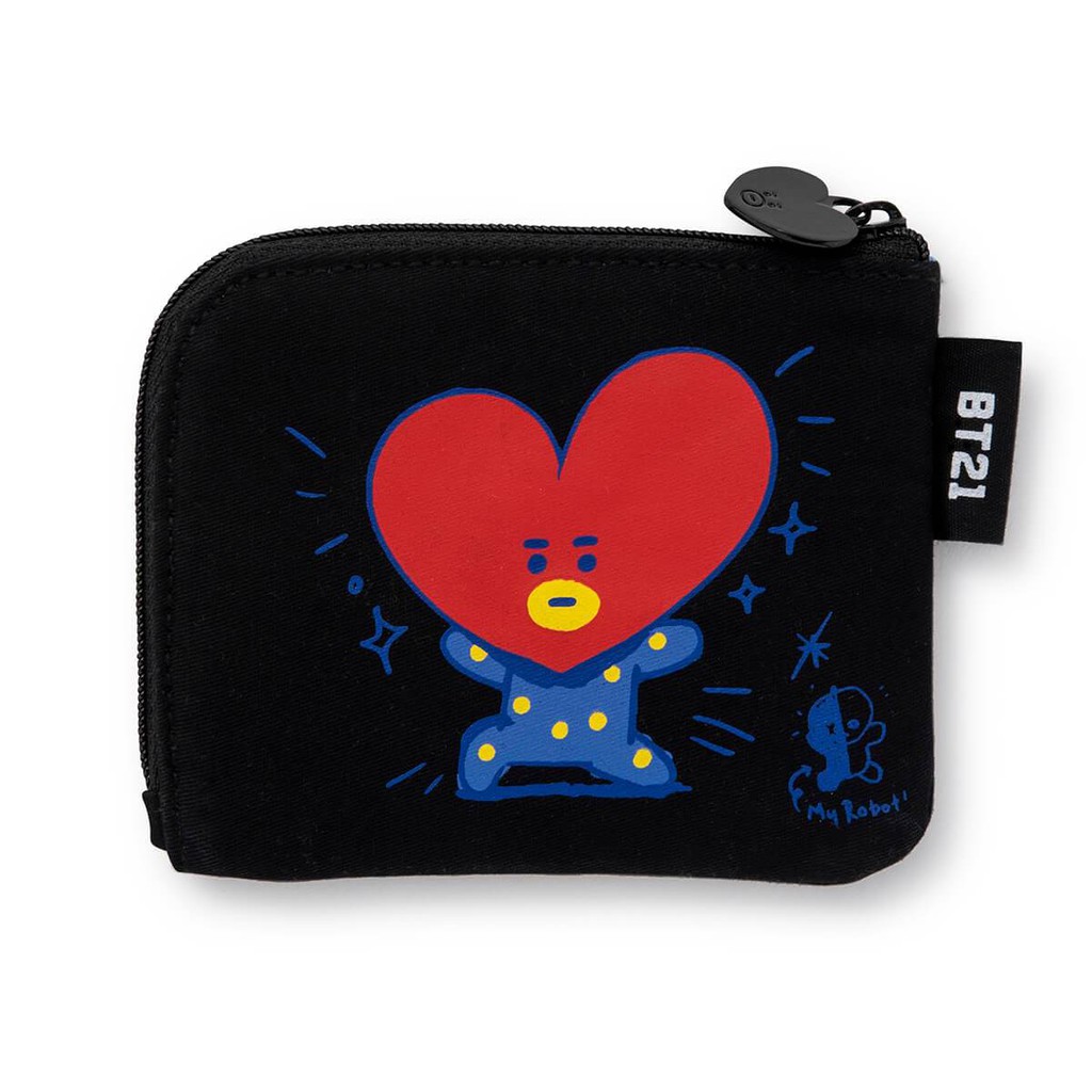 BT21 TATA ZIPPERED CARD POUCH [OFFICIAL]