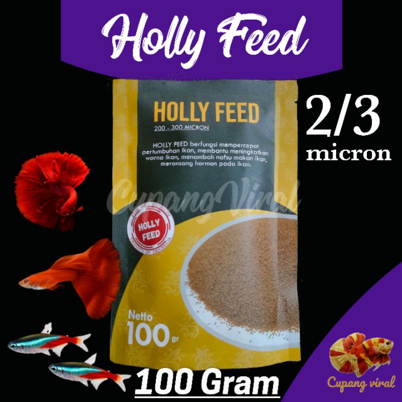 Holly Feed - Pelet Growth Pengganti MEM NRD 200-300 (100gram)