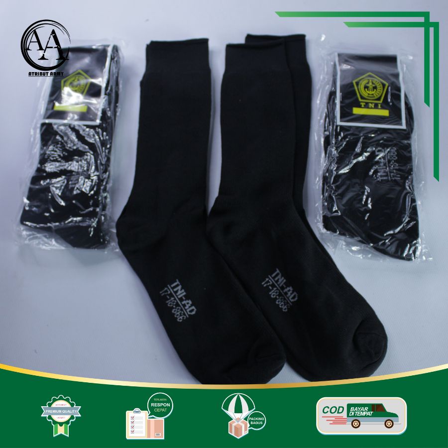 KAOS KAKI PDL &amp; PDH WARNA HITAM ALAS KAKI , KAOS KAKI HARIAN TNI TENTARA POLISI ORIGINAL