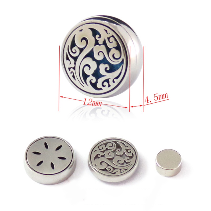 Klip Locket Magnetik Mini Diffuser Minyak Esensial Aromaterapi Parfum