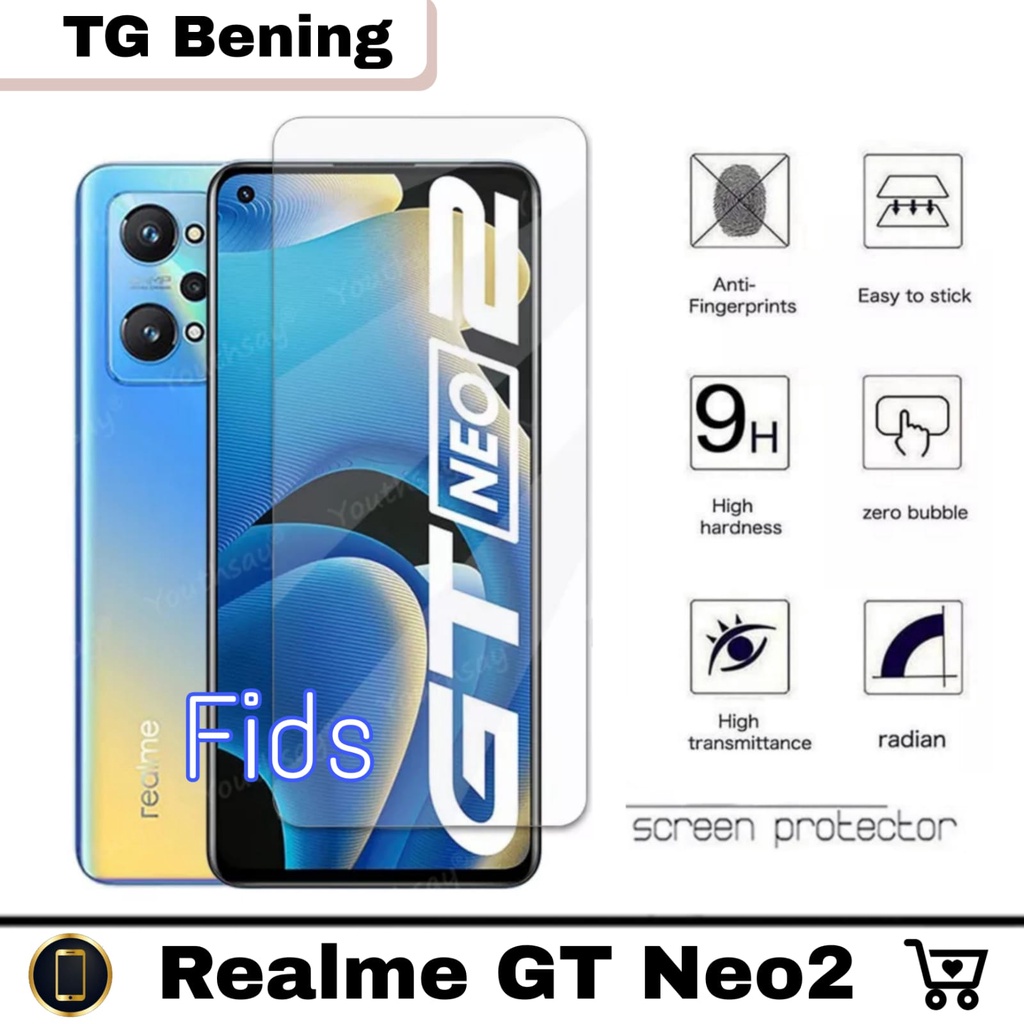 Promo Tempered Glass Realme Gt Neo2 Anti Gores Layar Bening 9H screen protector