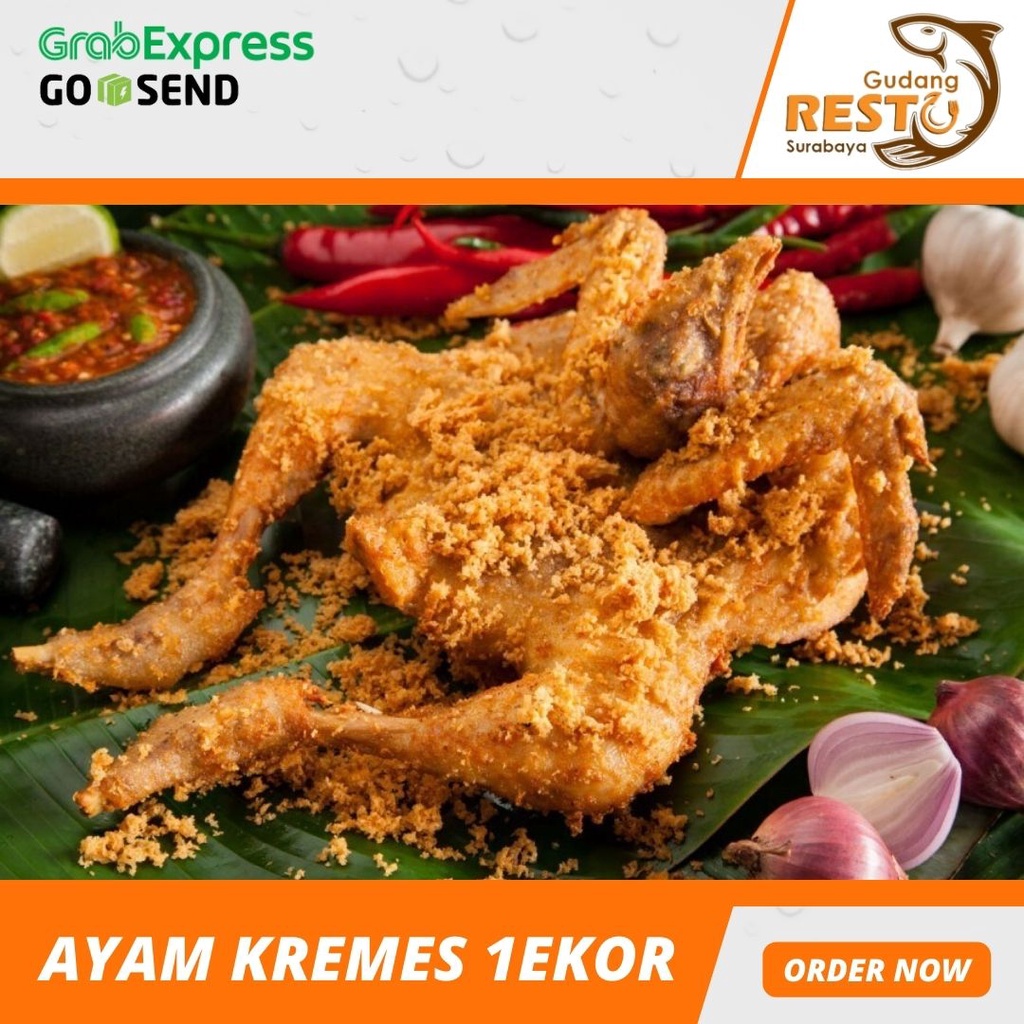 Jual Ayam Kremes Ayam 1 Ekor Frozenfood Cakyu Frozen Shopee