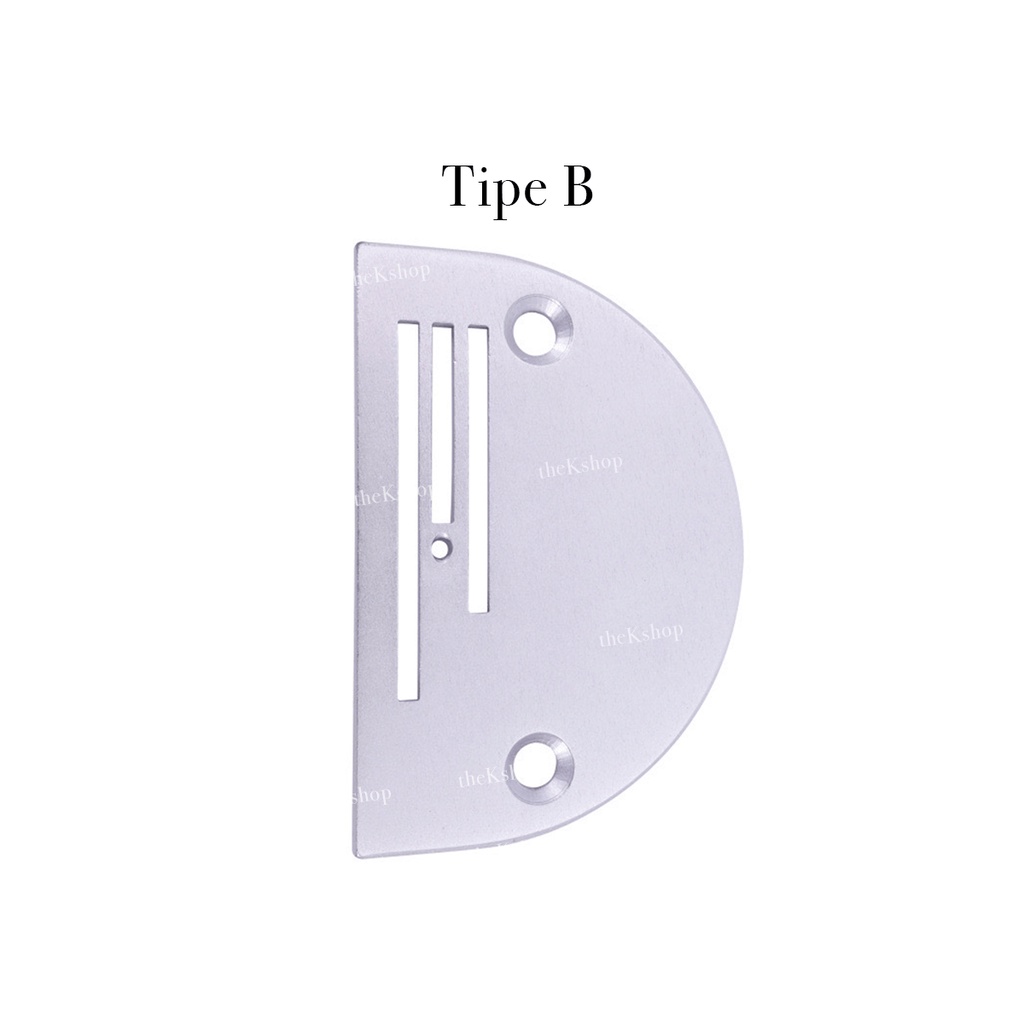 Plat Mesin Jahit High Speed Industri Jarum 1 / Plat E / Plat B / Dek Deck Typical High Speed Gigi E Gigi B Brother Juki Typical Highspeed Piringan Jarum Needle Plate Plat D Mesin Besar