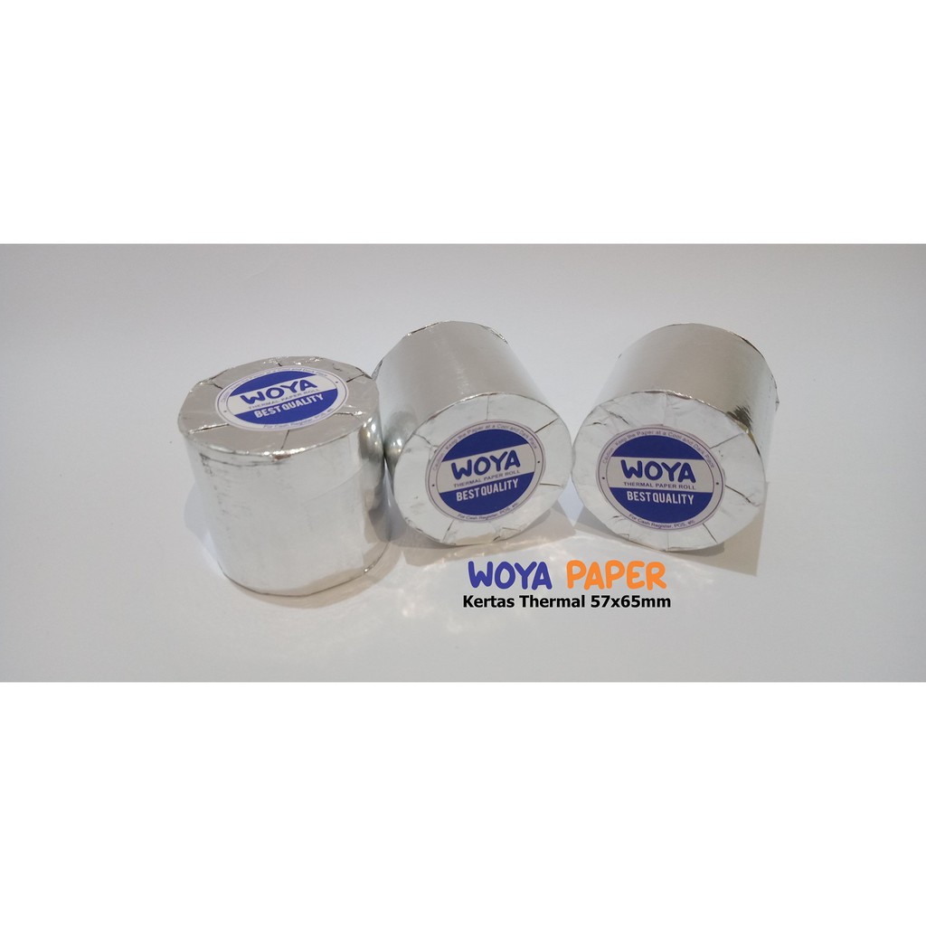 

WOYA Kertas Mesin Cash Register Kasir Struk Paper Roll 58mm 58x65 57x65mm Thermal POS Printer 57x65 58 57 x 65