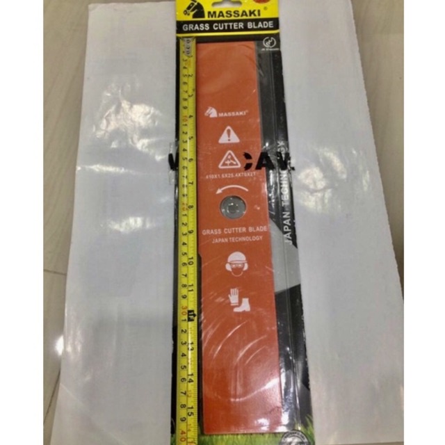 410 orange Mata pisau potong rumput 410 x 70 x 2T MASSAKI Pisau babat rumput 40cm. Pisau rumput 40 c