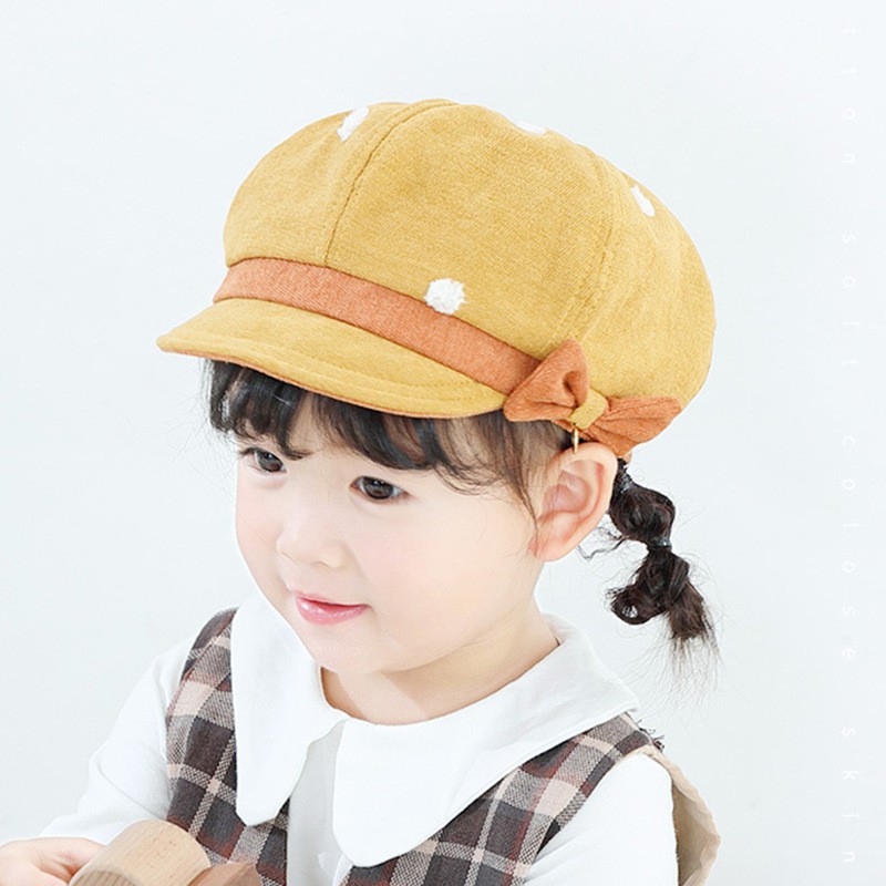 Topi Baret Anak Perempuan Import HT39 Topi Flat Cap