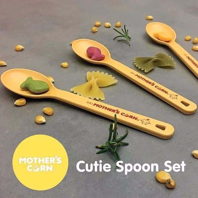 Mother's Corn Cutie Spoon Set Sendok Makan Bayi Mothers Corn