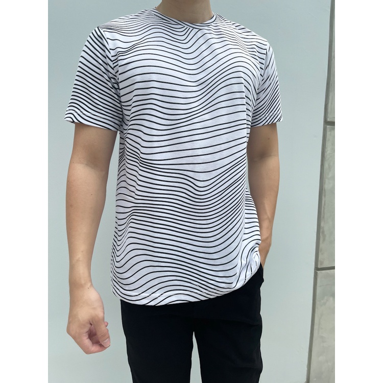 Kadaka MT-0124 Tshirt Kaos Pria Motif Garis