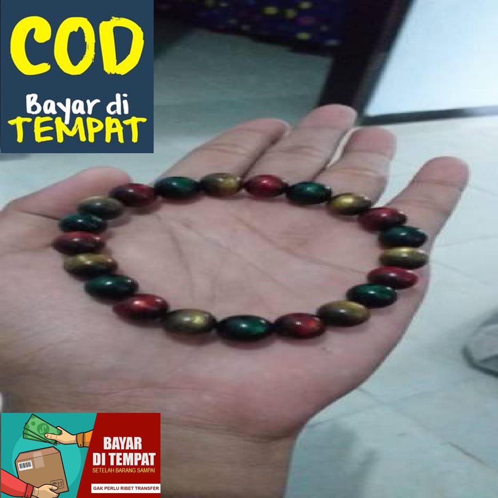 GELANG KOMBINASI  3 AKAR BAHAR LAUT TALI ARUS MERAH TALI ARUS MAS TALI Sultan