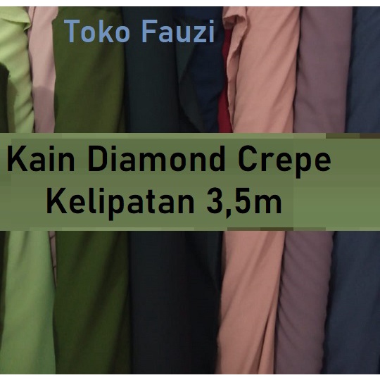 3,5m Kain Diamond Crepe Meteran / Bahan Diamond Crepe