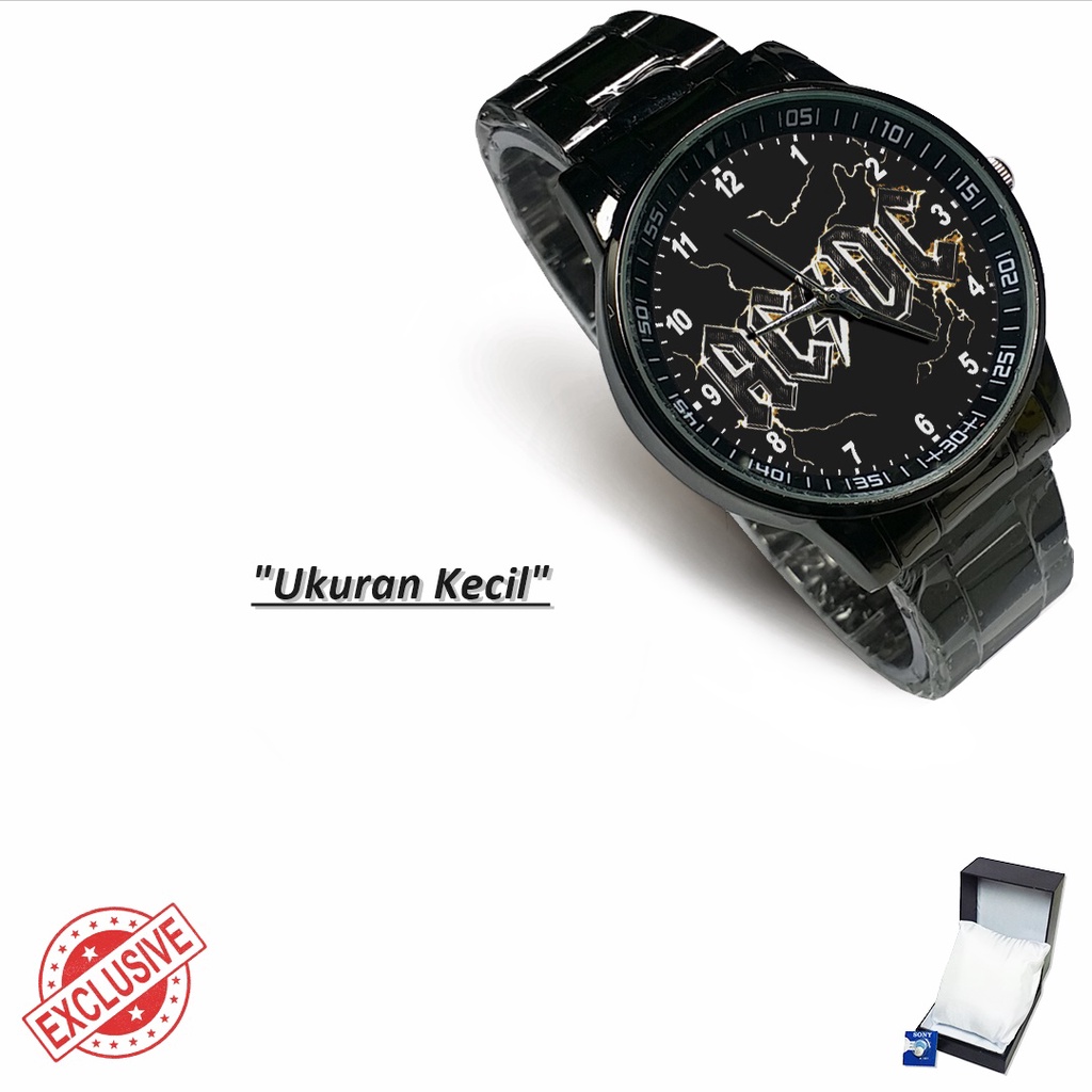 Jam Tangan Rantai Couple ROCK N ROLL AC/DC - 3 (Awesome)