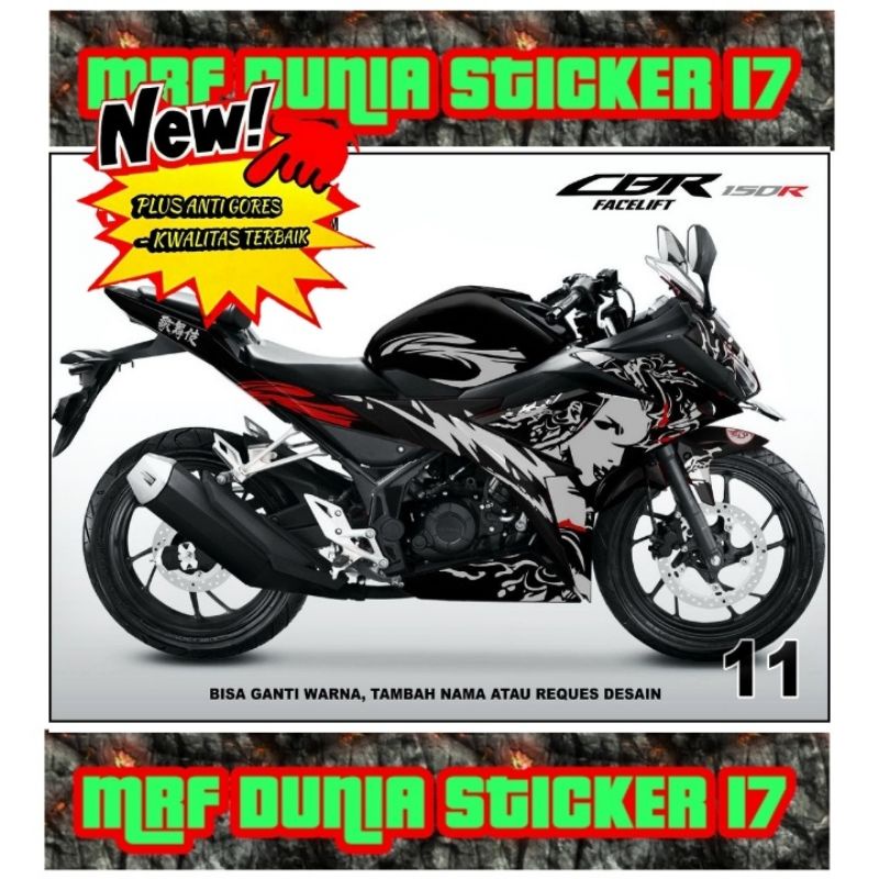 Sticker decal CBR 150R Facelift Full Body dekal CBR 150R Facelift Stiker Decal CBR 150R Facelift Dec