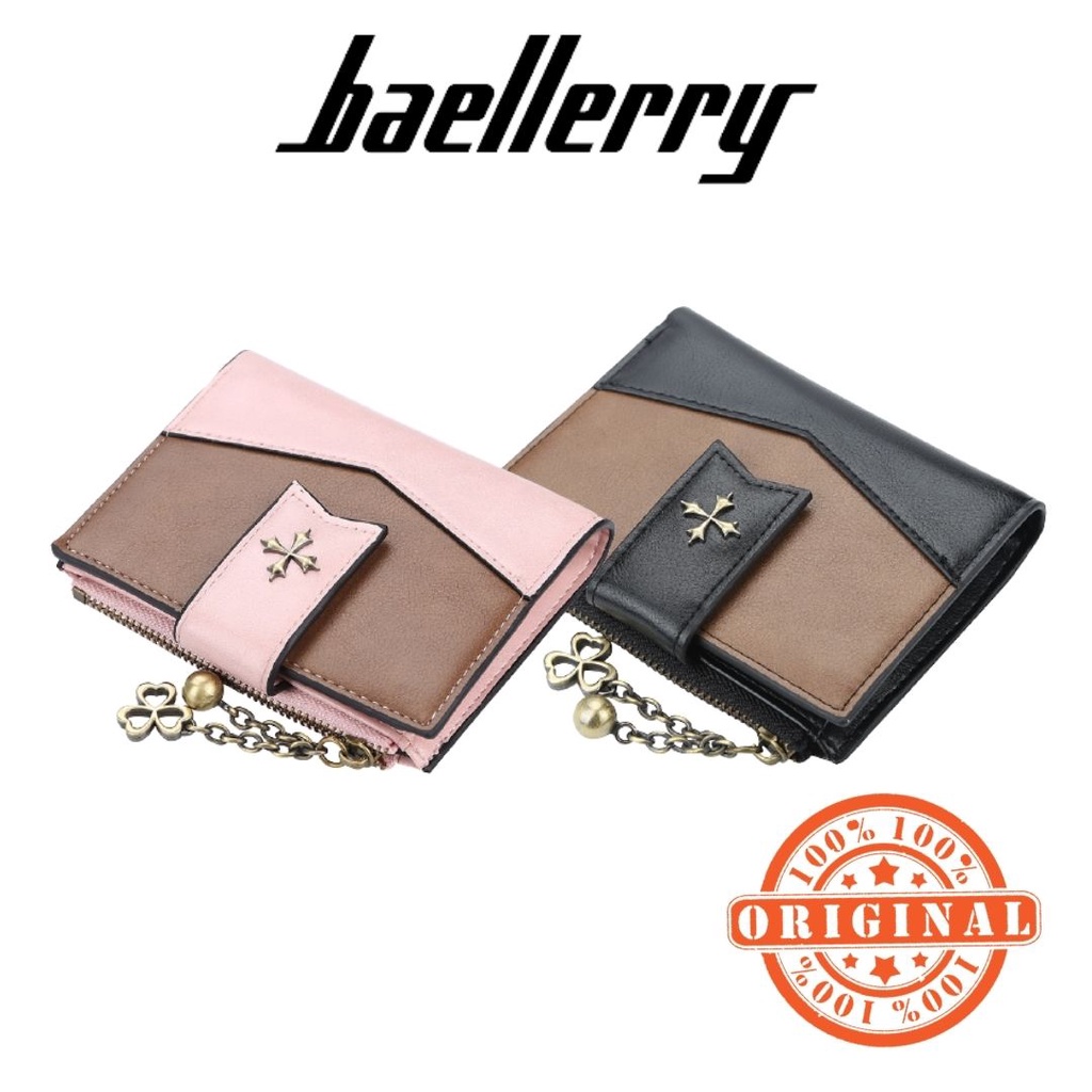 DOMPET LIPAT WANITA BAELLERRY ORIGINAL KECIL IMPORT KULIT KENNY MINI KARTU BATAM MURAH PREMIUM KOREA