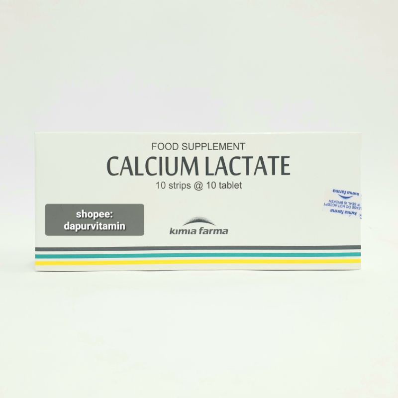 Jual CALCIUM LACTATE 500 MG 10 TABLET Shopee Indonesia