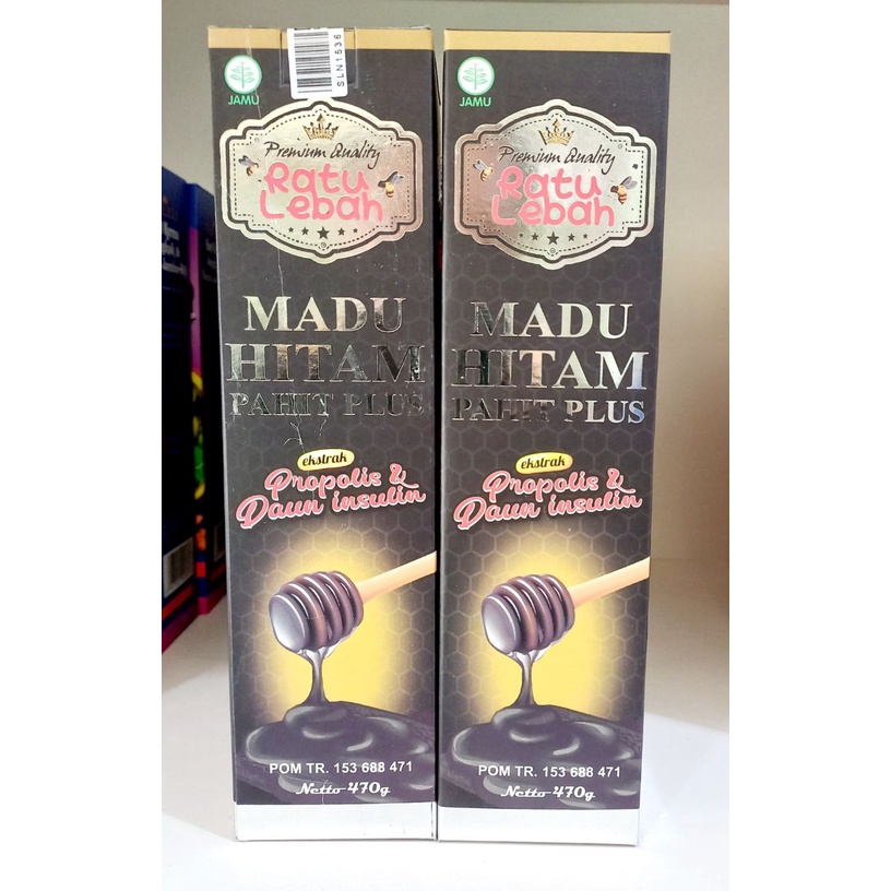 

Madu Hitam Pahit Plus ekstrak Propolis & Daun insulin / Madu Pahit 470 gr