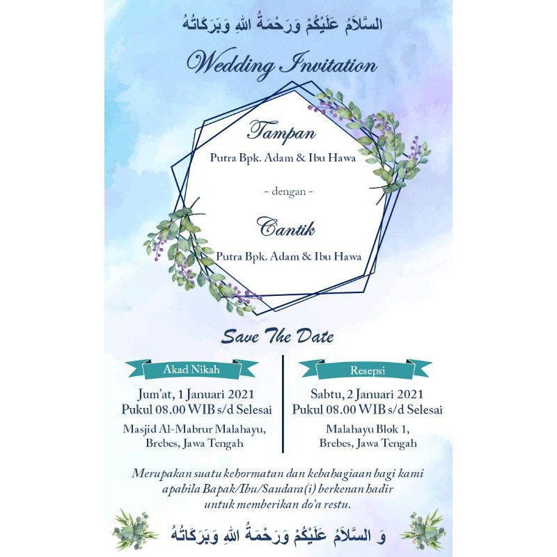 Undangan Pernikahan | Invitation Wedding | Undangan Digital | Undangan Simple | Murah