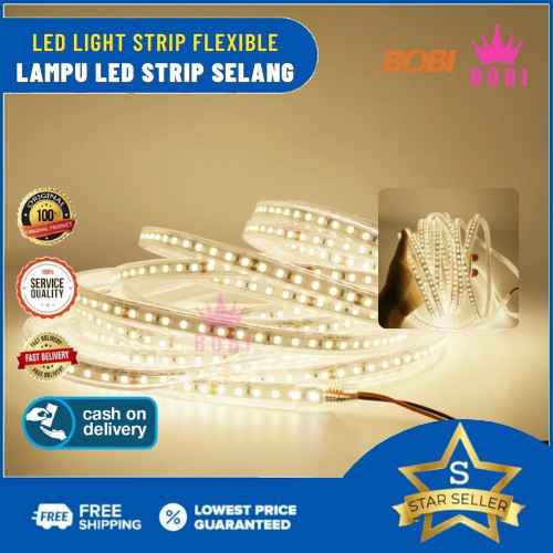 Lampu Panjang Selang LED Strip 5050 SMD AC 220V METERAN / Lampu Strip LED / 1 Strip 1 Meter / Random