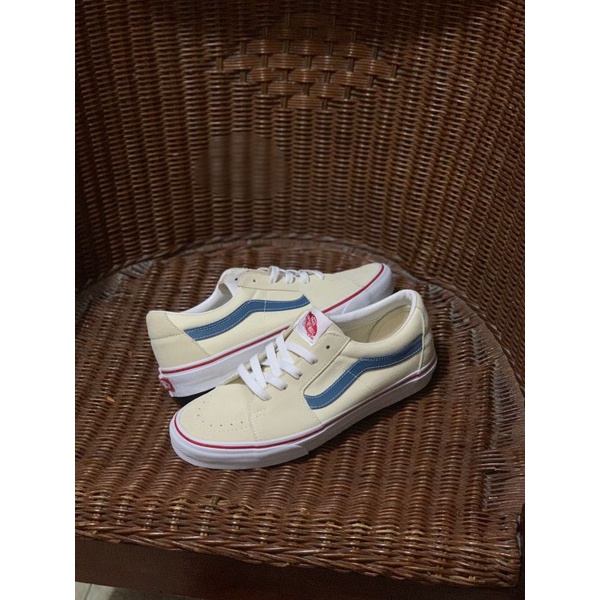 Jual Vans Sk8 Low Classic White Navy BNIB RESMI 100 ORIGINAL Shopee